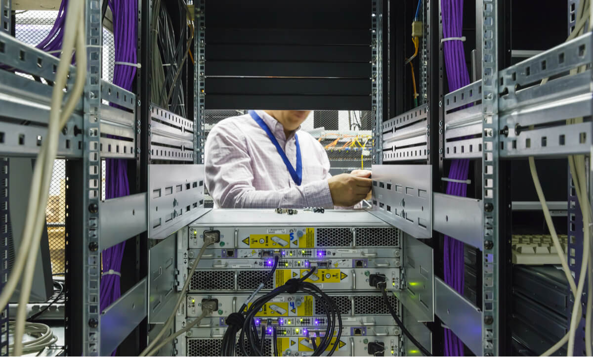 data center disposal of server racks