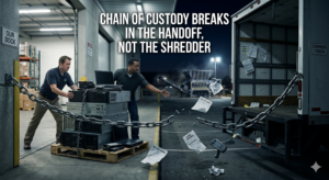 Chain of Custody Breaks in the Handoff, Not the Shredder