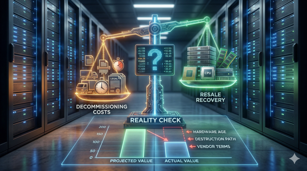 IT resale Cost vs recovery