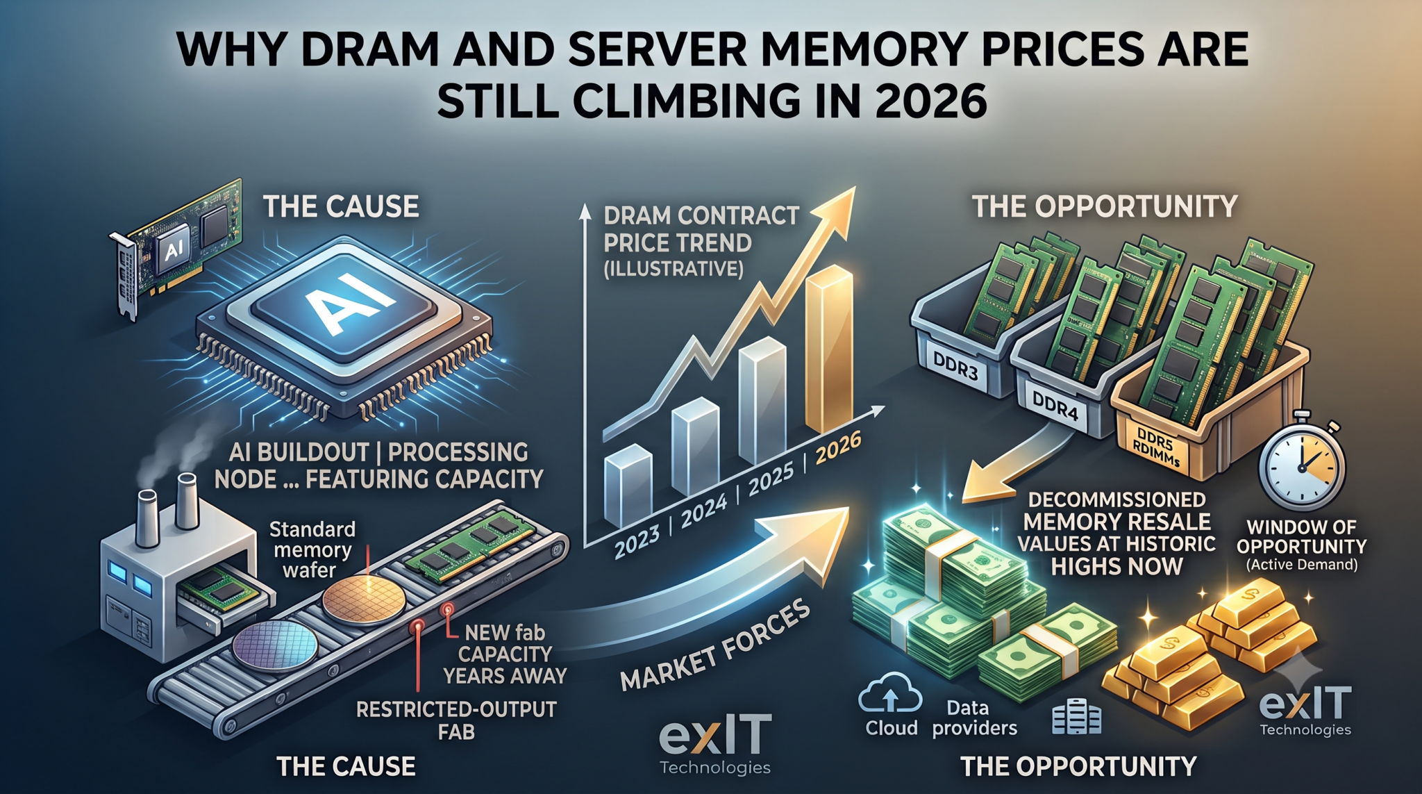 Why DRAM and Server Memory Prices Are Still Climbing in 2026 | exIT ...