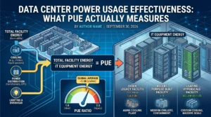 Data Center Power Usage Effectiveness: What PUE Actually Measures